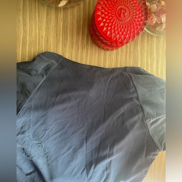 The Jetset Diaries Novella Cap-Sleeve Ruched Maxi Dress Sz  L  Cobalt Blue NEW - Picture 14 of 16